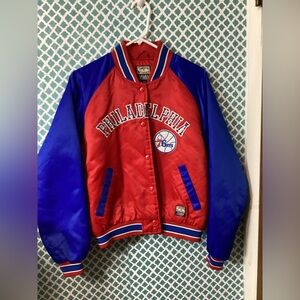 Hardwood classics Philadelphia vintage bomber jacket medium